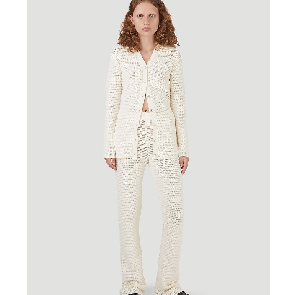 Nanushka Bazia Crochet Knit Pants, Coastal Beach Vibes